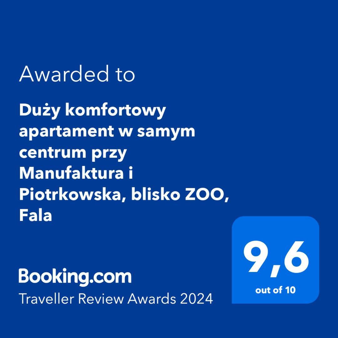 Duzy Komfortowy Apartament W Samym Centrum Przy Manufaktura I Piotrkowska, Blisko Zoo, Fala Apartment Лодз Екстериор снимка